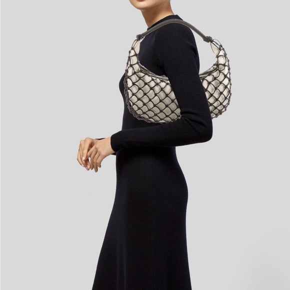 STAUD Medium Luna Bag Black Leather - Picture 3 of 4